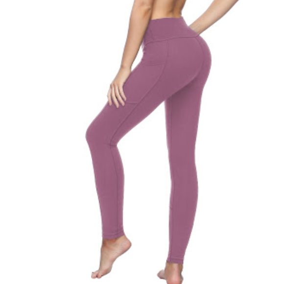 Hofi Pants - HOFI High Rise Leggings Pockets Dusty Rose XL